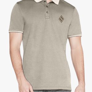 Skechers:- Men CHARCOAL, Collar T-shirt’s